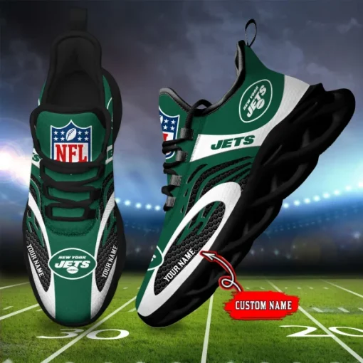 New York Jets Shoes Custom Max Soul Shoes V16
