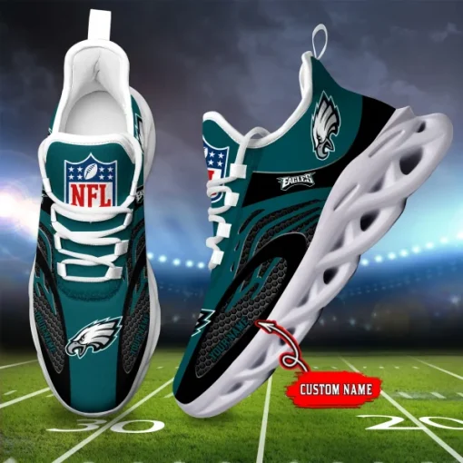 Philadelphia Eagles Fashion Custom Name Shoes V16 - Image 2