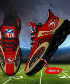 San Francisco 49ers Shoes Max Soul Custom Name V16