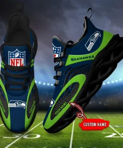 Seattle Seahawks Shoes Custom Max Soul Shoes V16