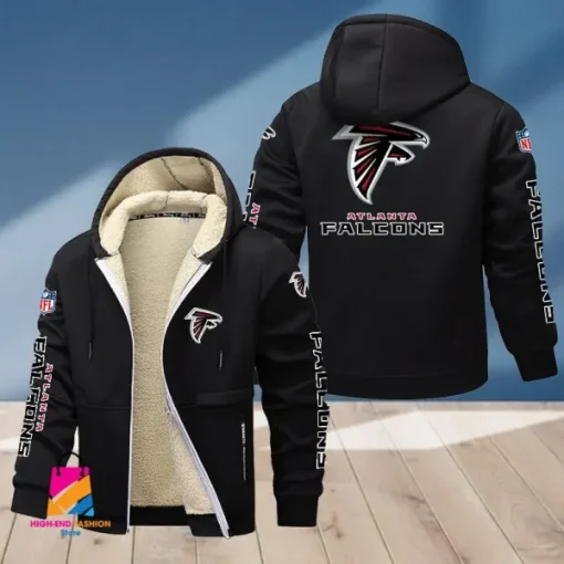 Atlanta Falcons Multicolor Thickened Zipper Hoodies ANZTZH002 - Image 8