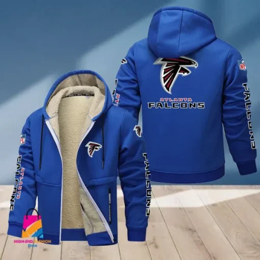 Atlanta Falcons Multicolor Thickened Zipper Hoodies ANZTZH002 - Image 7