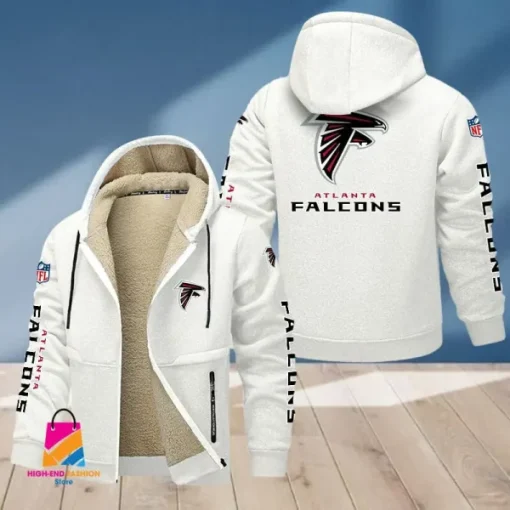 Atlanta Falcons Multicolor Thickened Zipper Hoodies ANZTZH002 - Image 3