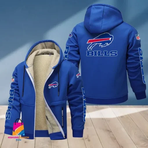 Buffalo Bills Multicolor Thickened Zipper Hoodies ANZTZH004