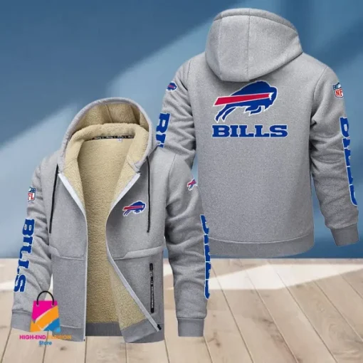 Buffalo Bills Multicolor Thickened Zipper Hoodies ANZTZH004 - Image 4