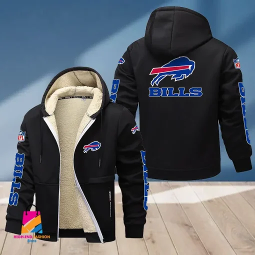 Buffalo Bills Multicolor Thickened Zipper Hoodies ANZTZH004 - Image 6