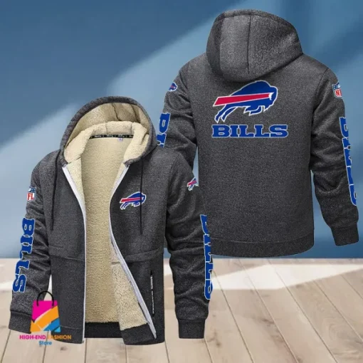 Buffalo Bills Multicolor Thickened Zipper Hoodies ANZTZH004 - Image 7
