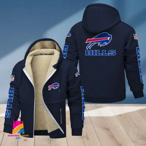 Buffalo Bills Multicolor Thickened Zipper Hoodies ANZTZH004 - Image 8