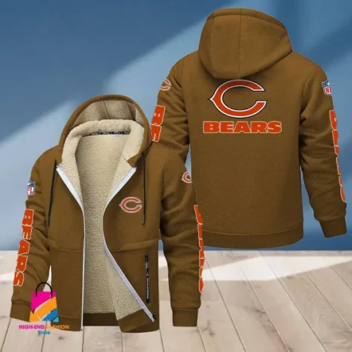 Chicago Bears Multicolor Thickened Zipper Hoodies ANZTZH006 - Image 10