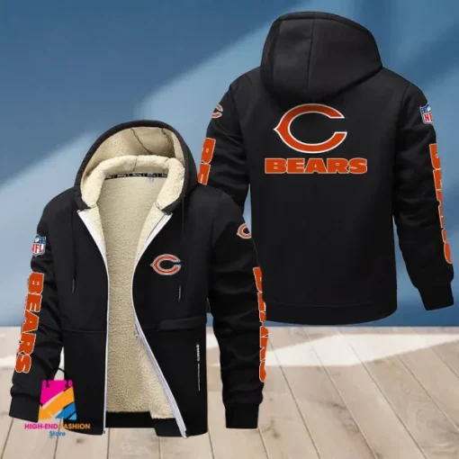 Chicago Bears Multicolor Thickened Zipper Hoodies ANZTZH006 - Image 7