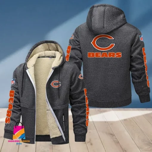 Chicago Bears Multicolor Thickened Zipper Hoodies ANZTZH006 - Image 5