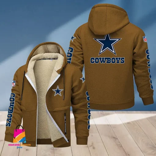 Dallas Cowboys Multicolor Thickened Zipper Hoodies ANZTZH009 - Image 2