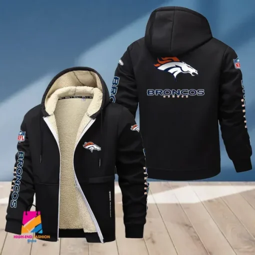 Denver Broncos Multicolor Thickened Zipper Hoodies ANZTZH010 - Image 7