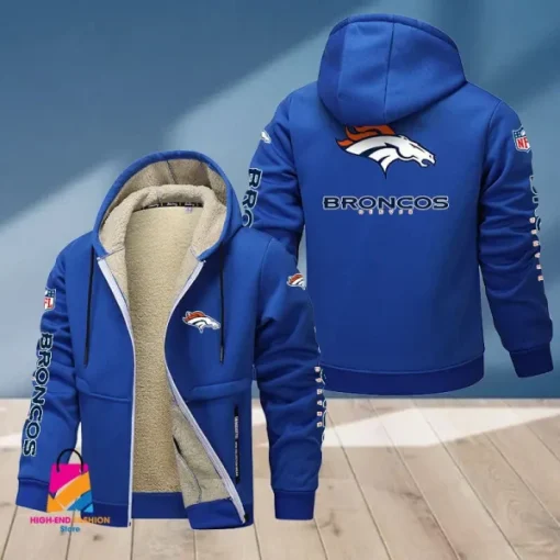 Denver Broncos Multicolor Thickened Zipper Hoodies ANZTZH010 - Image 6