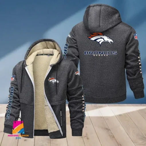Denver Broncos Multicolor Thickened Zipper Hoodies ANZTZH010 - Image 5