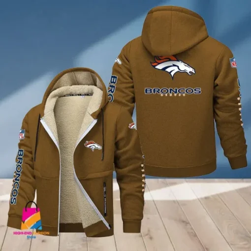 Denver Broncos Multicolor Thickened Zipper Hoodies ANZTZH010 - Image 3