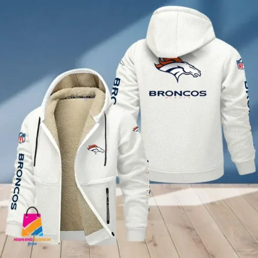 Denver Broncos Multicolor Thickened Zipper Hoodies ANZTZH010 - Image 2