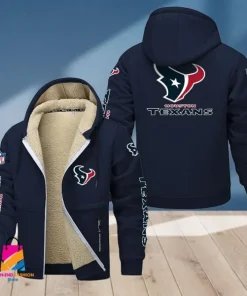 Houston Texans Multicolor Thickened Zipper Hoodies ANZTZH013