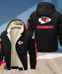 Kansas City Chiefs Multicolor Thickened Zipper Hoodies ANZTZH016