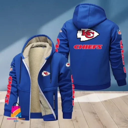 Kansas City Chiefs Multicolor Thickened Zipper Hoodies ANZTZH016 - Image 9