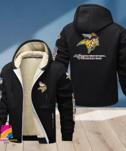 Minnesota Vikings Multicolor Thickened Zipper Hoodies ANZTZH021