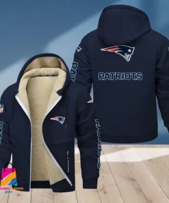 New England Patriots Multicolor Thickened Zipper Hoodies ANZTZH022