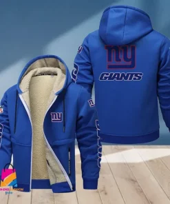 New York Giants Multicolor Thickened Zipper Hoodies ANZTZH024