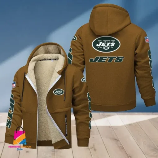 New York Jets Multicolor Thickened Zipper Hoodies ANZTZH025 - Image 9