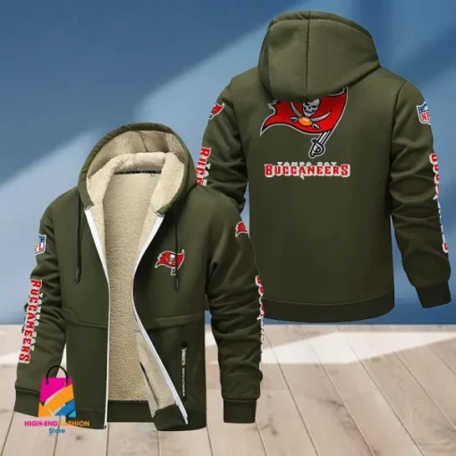 Tampa Bay Buccaneers Multicolor Thickened Zipper Hoodies ANZTZH030 - Image 5