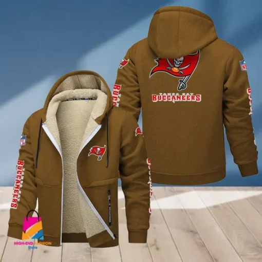 Tampa Bay Buccaneers Multicolor Thickened Zipper Hoodies ANZTZH030 - Image 2