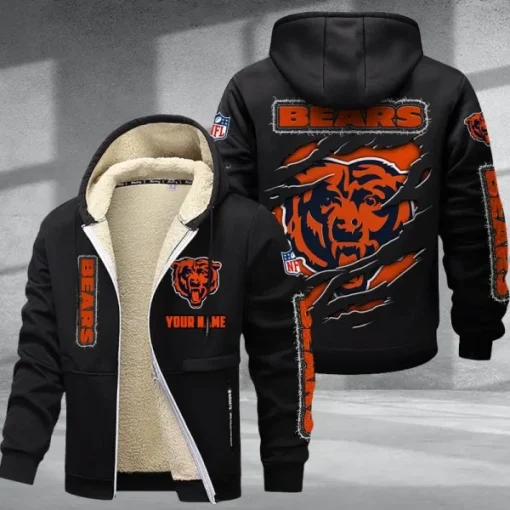 Chicago Bears DMTZ0359 Thickened Zipper Hoodies - Image 8