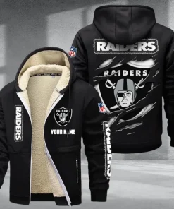 Las Vegas Raiders DMTZ0370 Thickened Zipper Hoodies