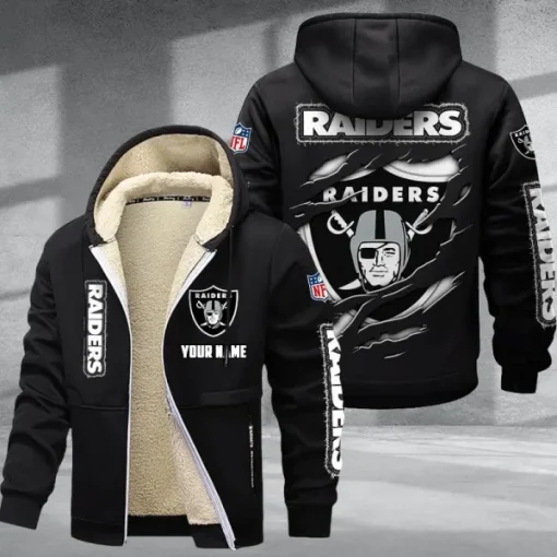 Las Vegas Raiders DMTZ0370 Thickened Zipper Hoodies