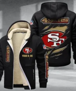 San Francisco 49ers DMTZ0381 Thickened Zipper Hoodies