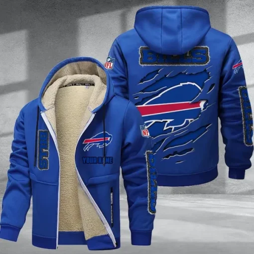 Buffalo Bills DMTZ0357 Thickened Zipper Hoodies - Image 8