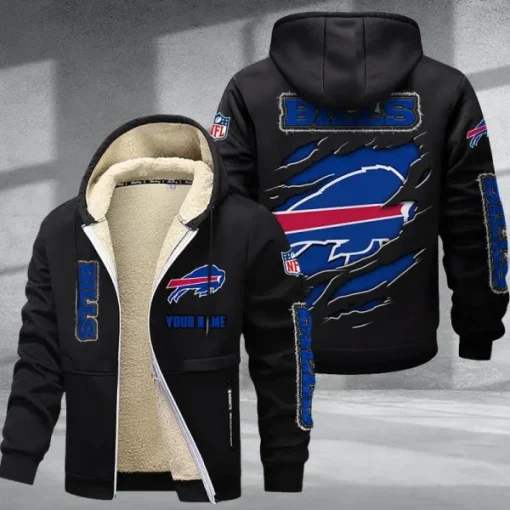 Buffalo Bills DMTZ0357 Thickened Zipper Hoodies - Image 9