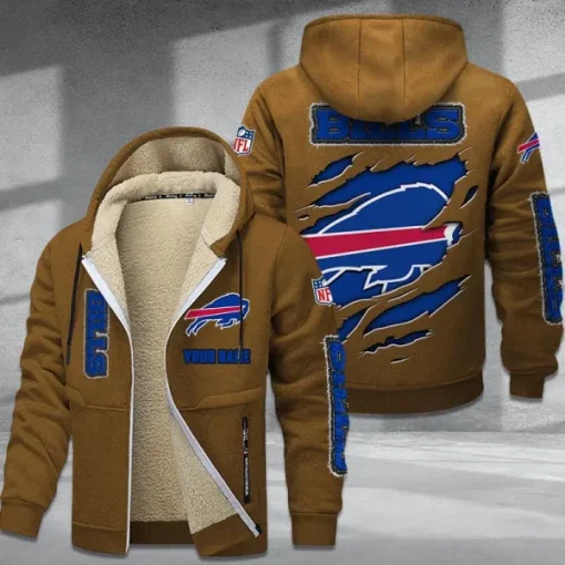 Buffalo Bills DMTZ0357 Thickened Zipper Hoodies - Image 6
