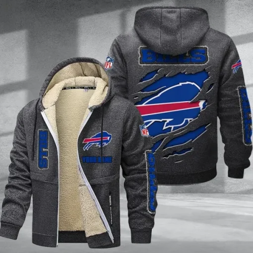 Buffalo Bills DMTZ0357 Thickened Zipper Hoodies