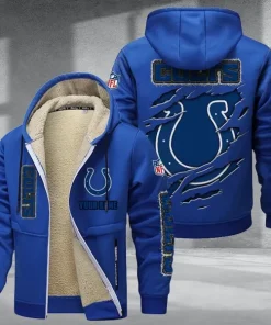 Indianapolis Colts DMTZ0367 Thickened Zipper Hoodies