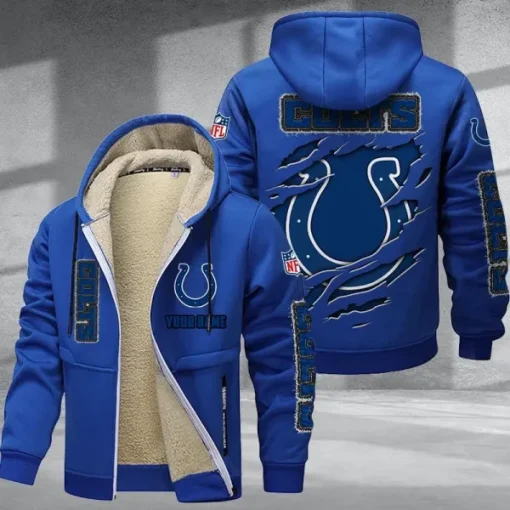 Indianapolis Colts DMTZ0367 Thickened Zipper Hoodies