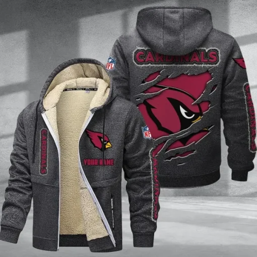 Arizona Cardinals DMTZ0354 Thickened Zipper Hoodies - Image 6