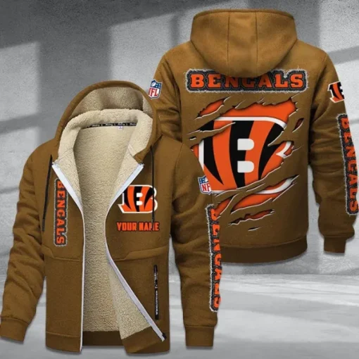 Cincinnati Bengals DMTZ0360 Thickened Zipper Hoodies
