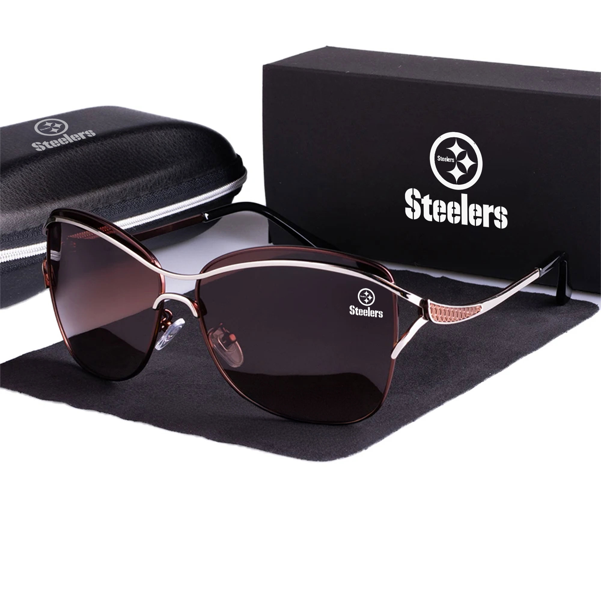 Pittsburgh Steelers Women’s Polarized Sunglasses Luxury Fashion VS 44 NF - Image 4