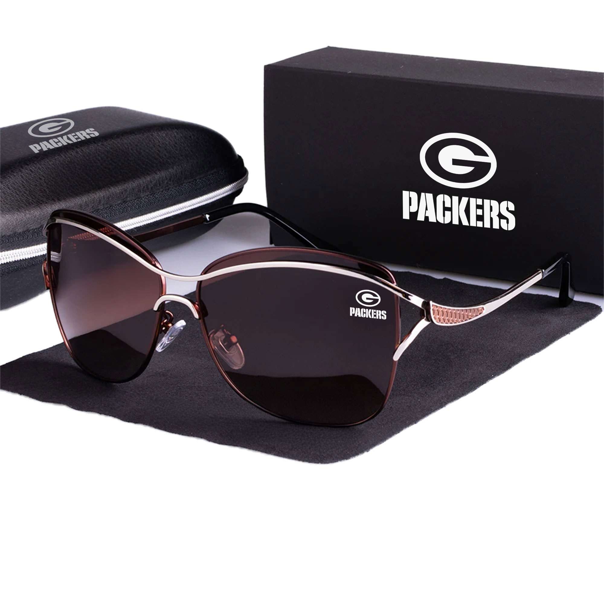 Green Bay Packers Women’s Polarized Sunglasses Luxury Fashion VS 44 NF - Image 4