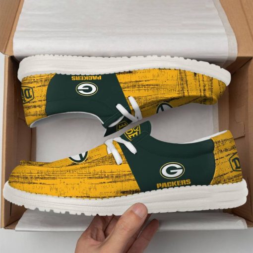 Green Bay Packers Personalized Hey Dude Shoes For Men And Women - Image 2