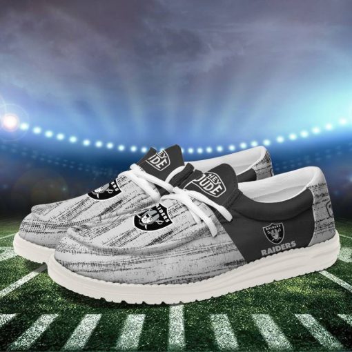 Las Vegas Raiders Personalized Hey Dude Shoes For Men And Women - Image 2