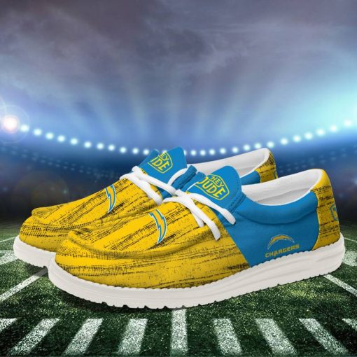 Footgearlocker Las Vegas Chargers Personalized Hey Dude Shoes For Men And Women - Image 3