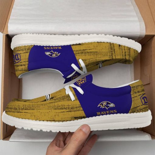 Baltimore Ravens Personalized Hey Dude Shoes For Men And Women - Image 3