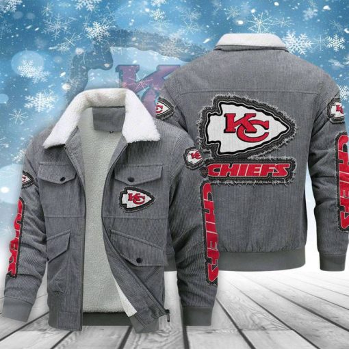 Kansas City Chiefs Thickened Corduroy Jacket - Image 4