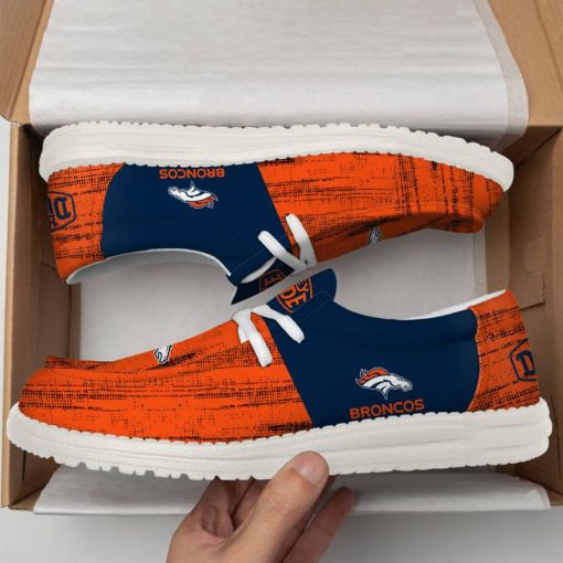 Denver Broncos Personalized Hey Dude Shoes For Men And Women - Image 3